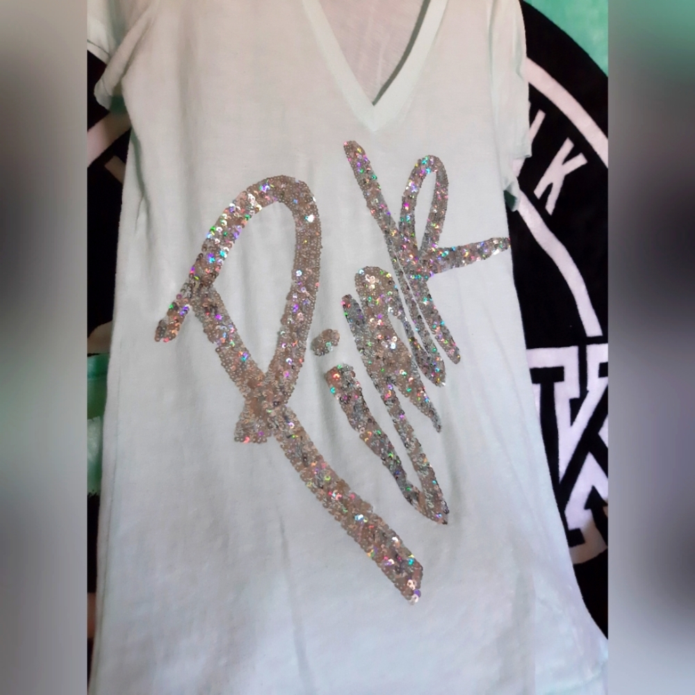 Vs pink bling top